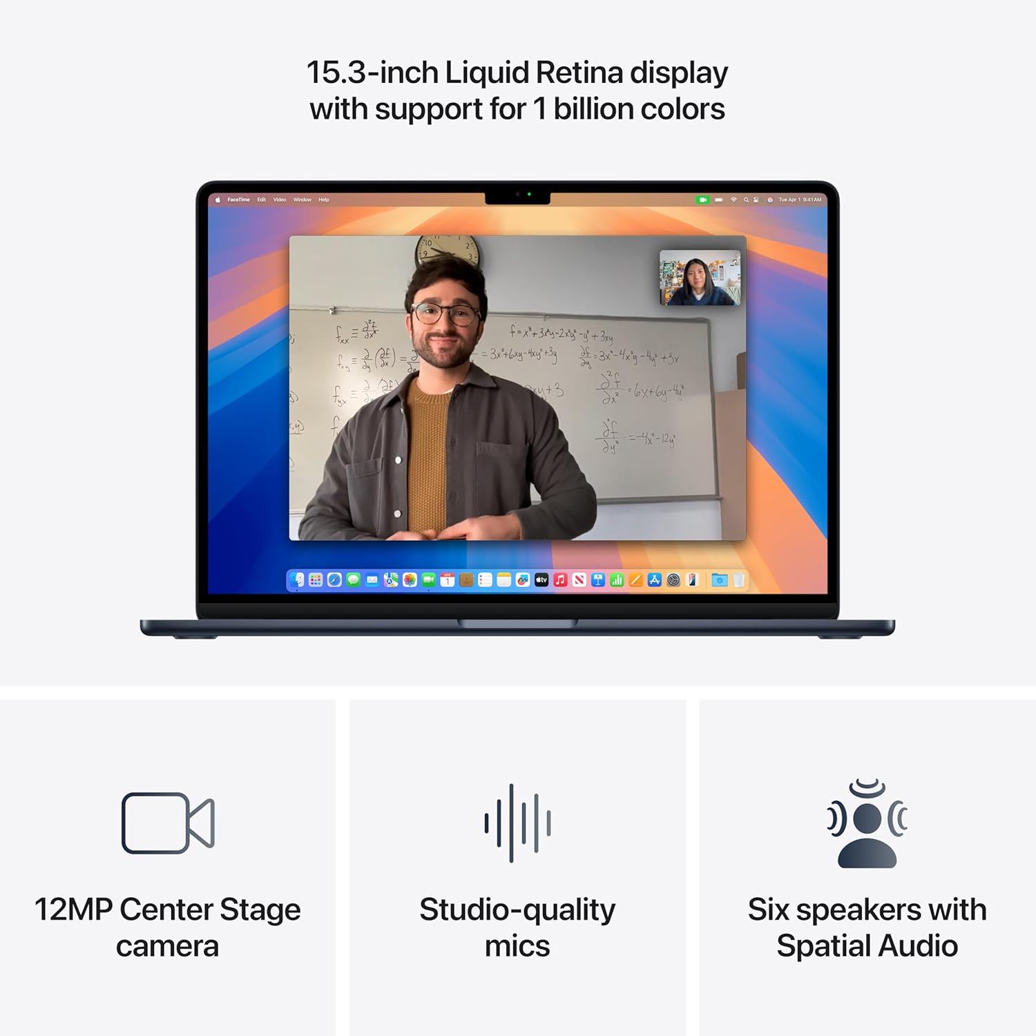 Apple 2025 MacBook Air 15-inch Laptop with M4 chip: Built for Apple Intelligence, 15.3-inch Liquid Retina Display, 24GB Unified Memory, 512GB SSD Storage, 12MP Center Stage Camera, Touch ID; Midnight - Image 4